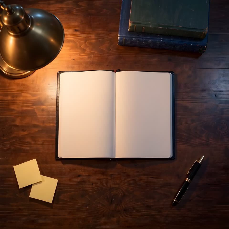 The open notebook where the practice sentences appear
