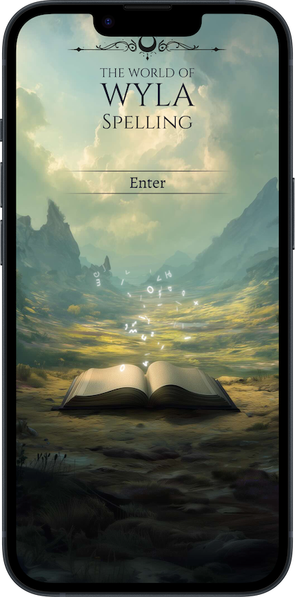 Wyla spelling app on a phone